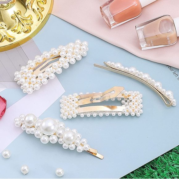 18 Pcs Pearl Hair Clips Large Hair Clips Pins Barrette Hair for Women Girls - Picture 6 of 7